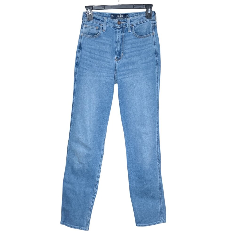 Hollister 1 Reg 25 X 27 Light Wash Vintage Stretch Ultra High Rise Mom Jeans
